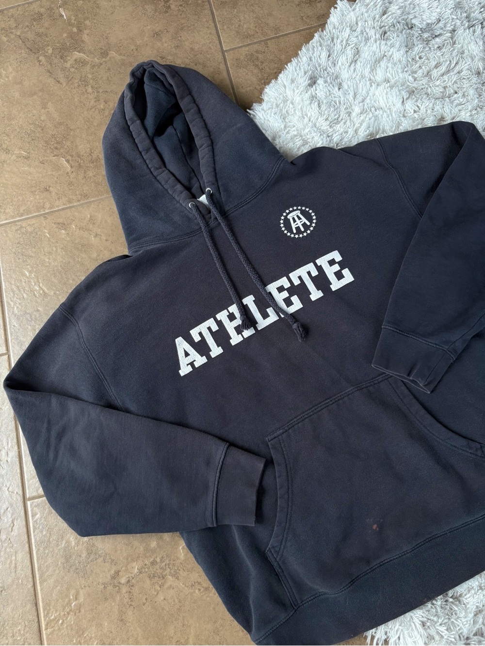 Barstool Athlete Black Hoodie • Size L